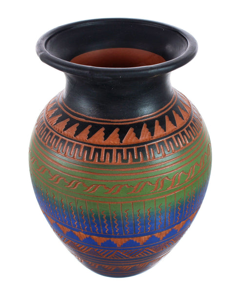 Navajo Hand Crafted Pottery By Artist Derrick Watchman AX129337